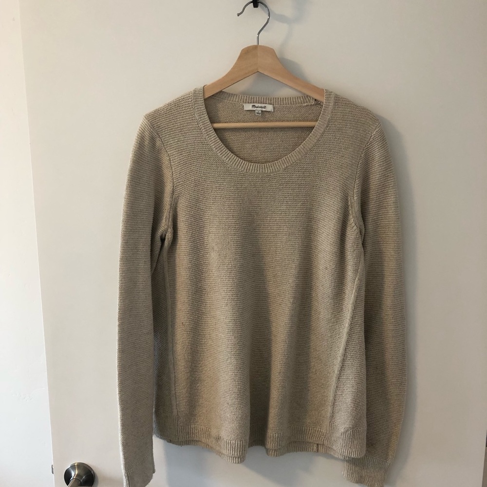 Madewell camel sweater  L